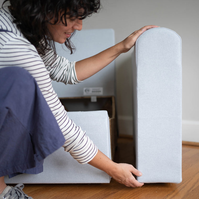 Replacing a single fabric cover on a Home Reserve sectional