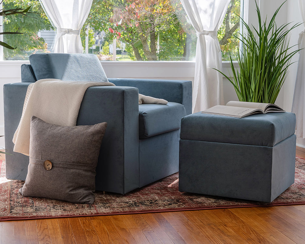 Modular Ottoman - Storage Footrest with Built-in Storage – Home Reserve
